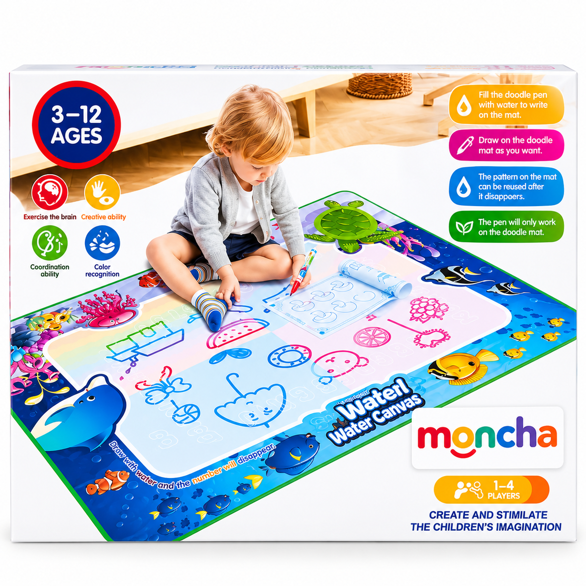 tapis de dessin à l'eau